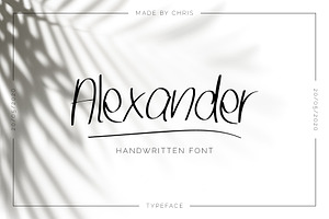 Alexander - Handwritten Font