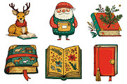 Worn Christmas Book Clipart, an Illustration by Daily.Designs (Thumbnail 4 of 5)