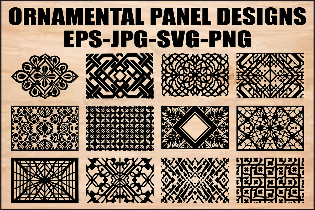 Laser Cut Ornamental Panels, an Object Graphic by jahid234 (Photo 1 of 13)