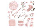Prompt Knitting Clipart, a Decorative Illustration by Creative design (Thumbnail 4 of 7)