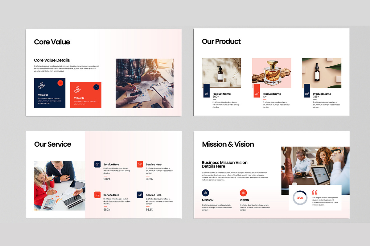 Business Plan Presentation Template, a Print Template by MightyDesign (Photo 3 of 8)