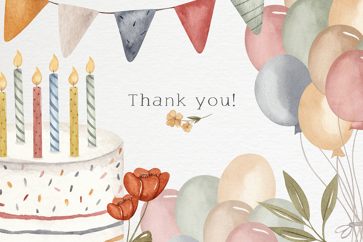 Forest party. Watercolor birthday., an Animal Illustration by Ooh Lily (Photo 16 of 16)