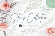 Stamp Collection | Procreate brushes, a Brush Add-On by Wander Designs (Thumbnail 1 of 8)