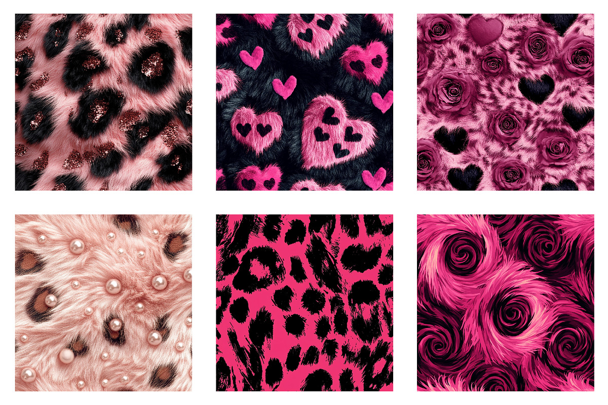 Pink Leopard Fur Seamless Pattern, an Illustration by Dream Creation (Photo 3 of 7)