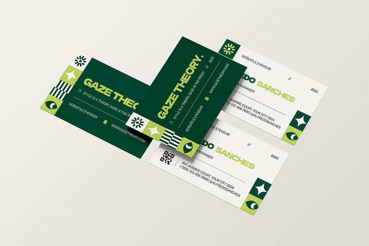 Gaze Theory - Business Card, a Business Card Template by StreaksideStd (Photo 2 of 3)