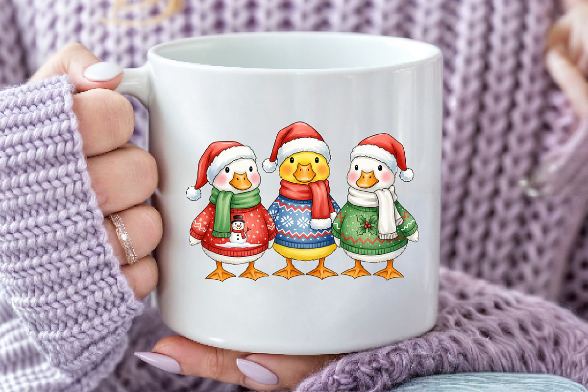 Christmas Ducks PNG, an Illustration by Dream Creation (Photo 2 of 5)
