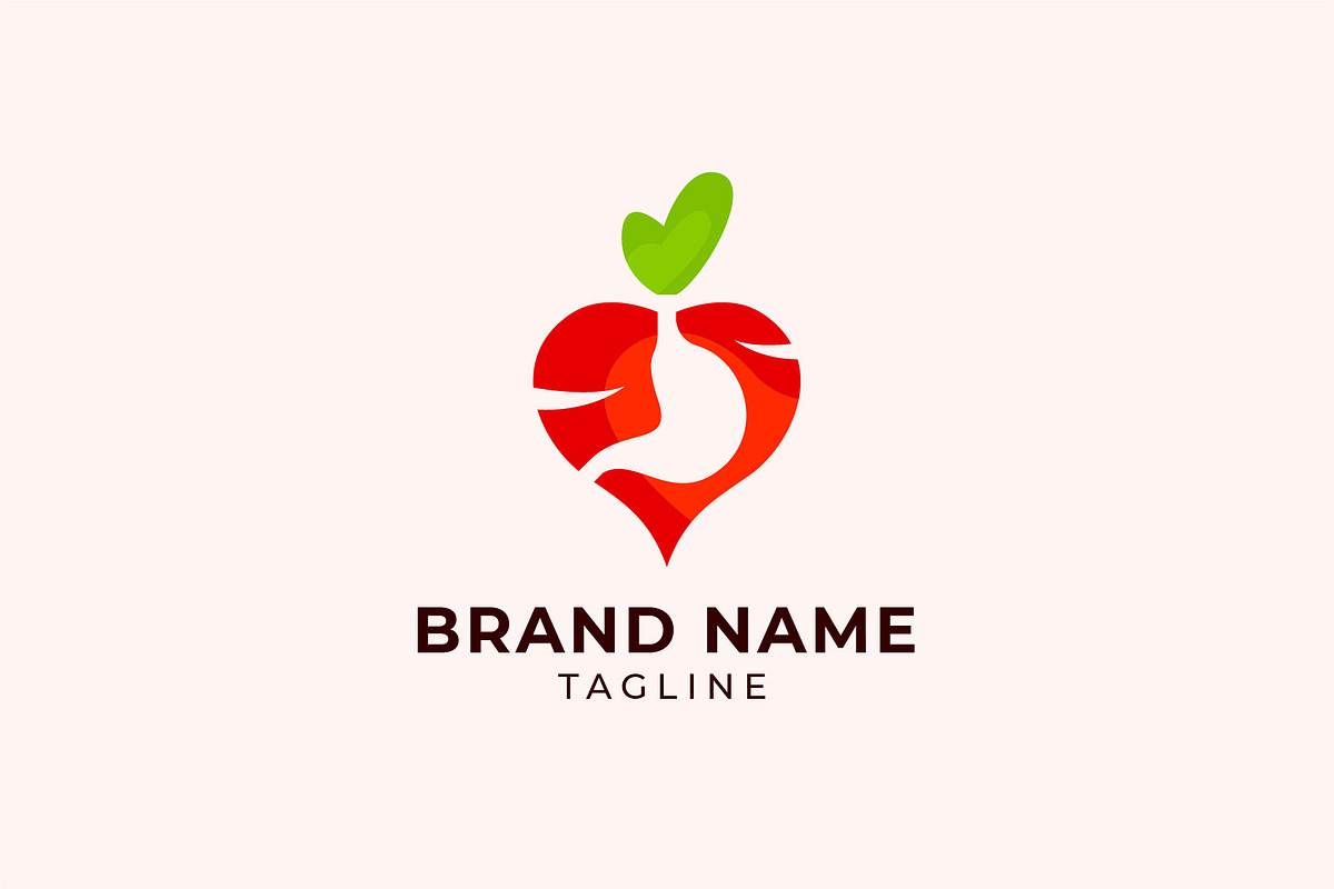 Radish Stomach Love Logo, a Branding & Logo Template by okkydianpra (Photo 1 of 3)