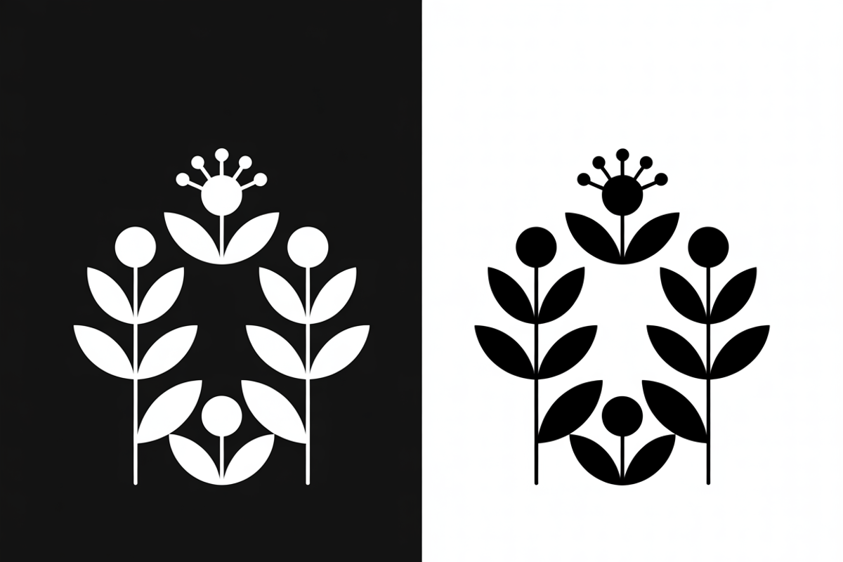 Black and white flower isolated icon, an Illustration by Amazin_art (Photo 4 of 13)