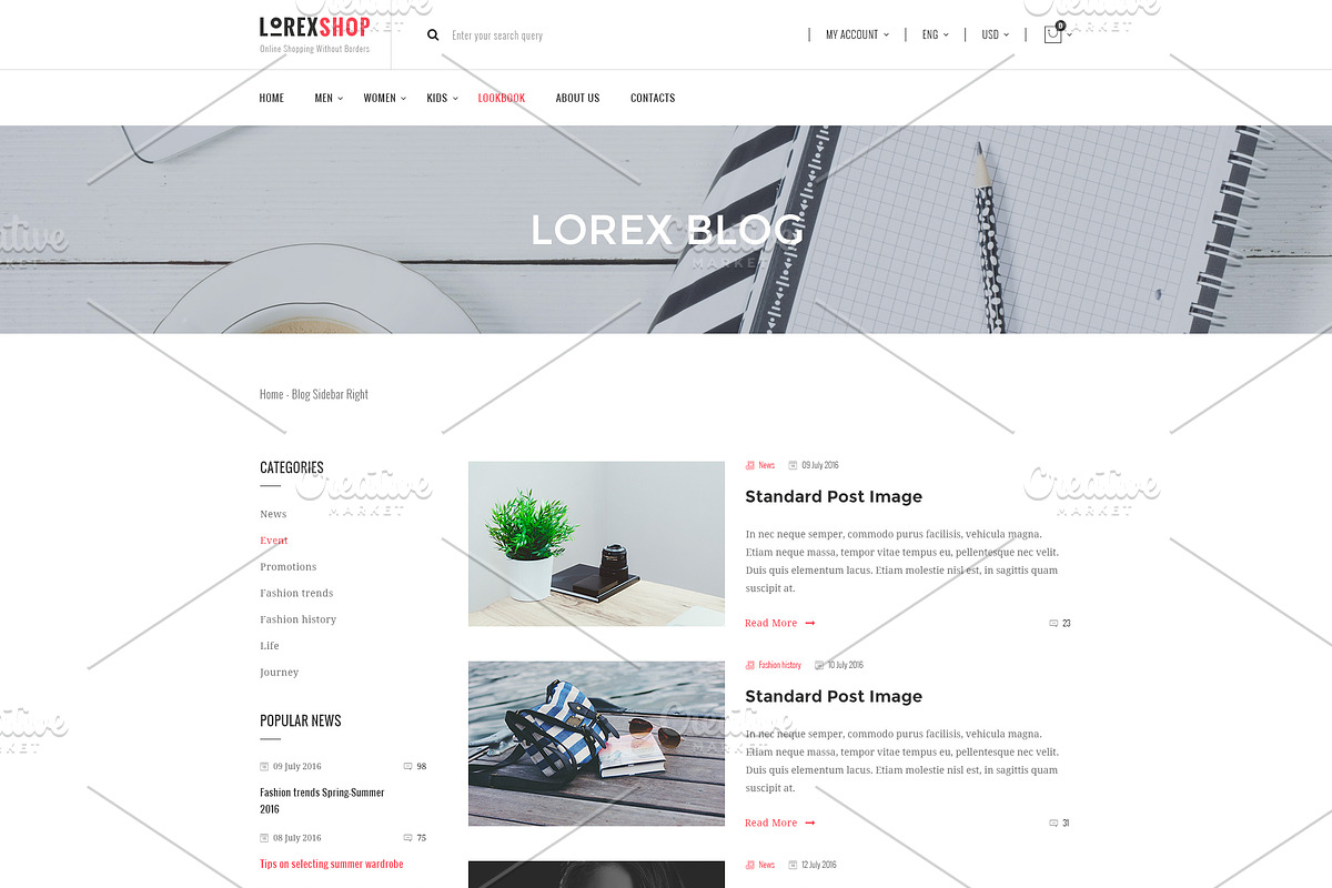 LOREX - E-commerce PSD Templates, a Websites & App Template by ArtStyles (Photo 20 of 26)