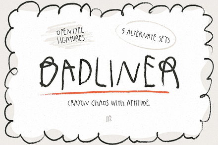 Badliner – Crayon Font