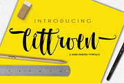 Cittroen Typeface, a Handwritten Font by beeART (Thumbnail 1 of 7)