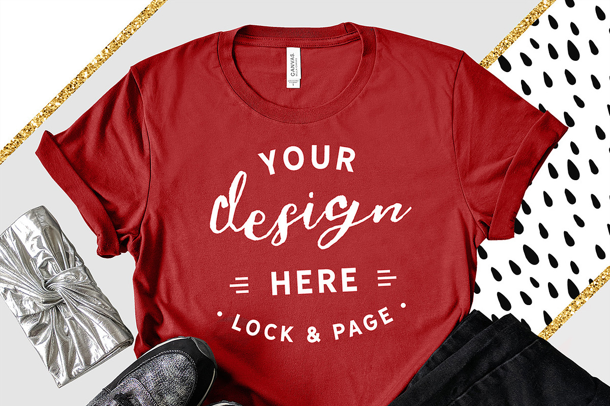 Bella Canvas 3001 Graphic Mockups, a Shirt Mockup by lock and page (Photo 37 of 65)