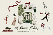 Hand Drawn Christmas Watercolor Set, an Object Graphic by Laras Wonderland (Thumbnail 3 of 12)