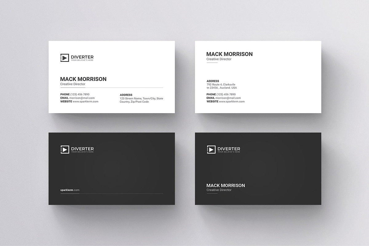 Business Card, a Business Card Template by Diverter (Photo 3 of 3)