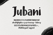 Jubani – Bold Handlettered Font, a Handwritten Font by Four Lines Std. (Thumbnail 9 of 10)