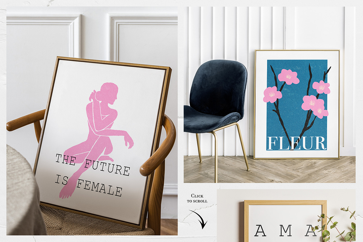 Modern Poster Collection, a Decorative Illustration by ApetekMarket (Photo 3 of 9)