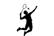 60 Badminton Player Smash Silhouette, a Person Illustration by Amazin_art (Thumbnail 14 of 37)