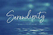 Serendipity Handwritten Font, a Script Font by Nicky Laatz (Thumbnail 1 of 18)