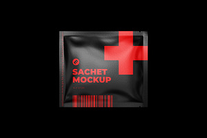 Sachet Mockup 140x120mm