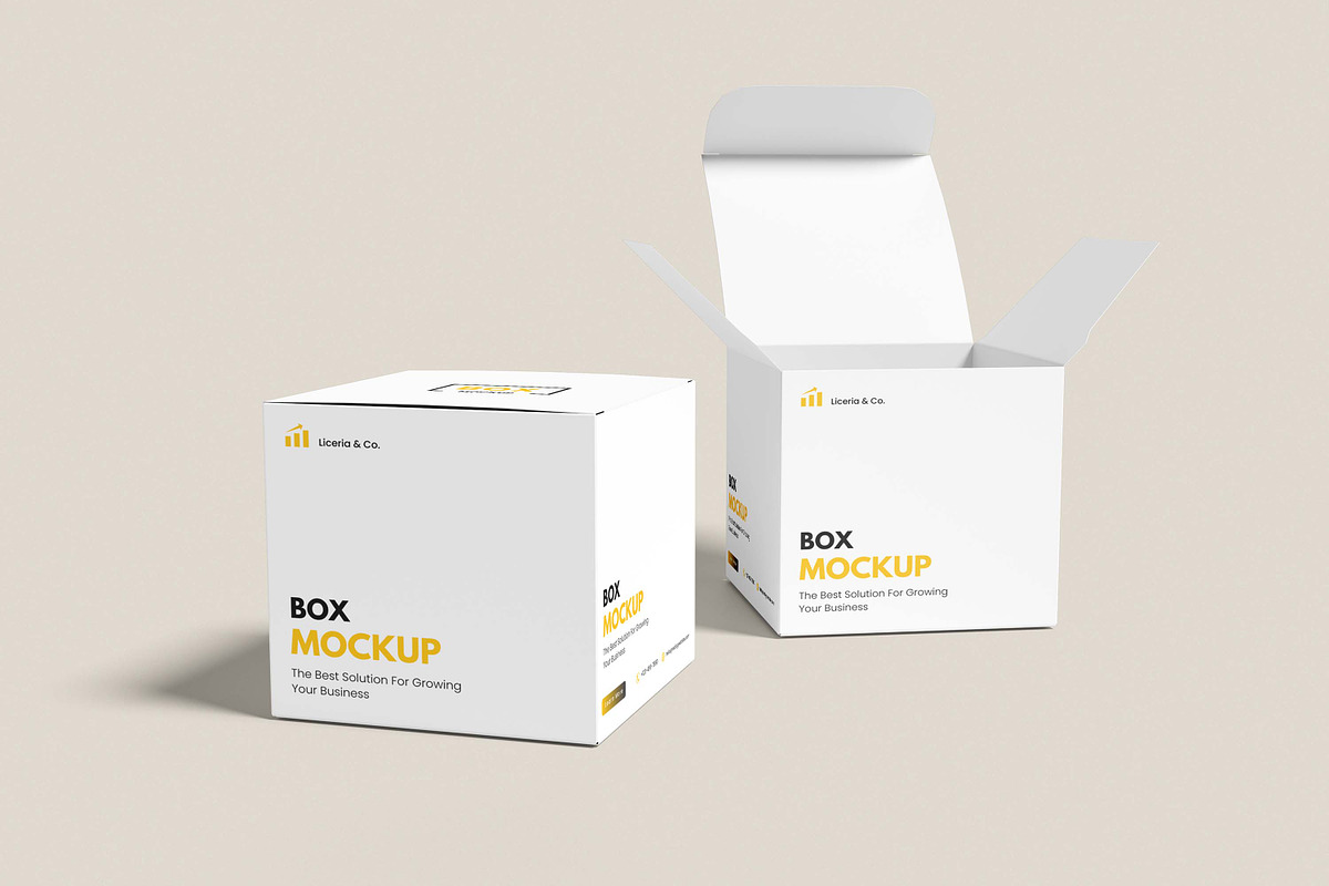 Box Mockup, a Packaging Mockup by xavier_studio (Photo 3 of 5)