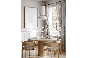 Frame mockup in home interior, a Design Template by Artjafara