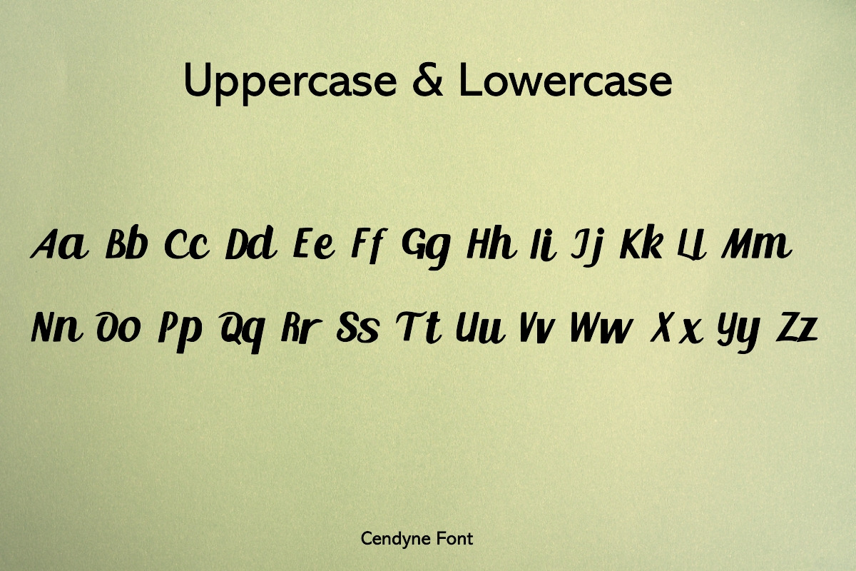 Cendyne Modern Handwritten Font, a Handwritten Font by ResumeFabs (Photo 2 of 7)