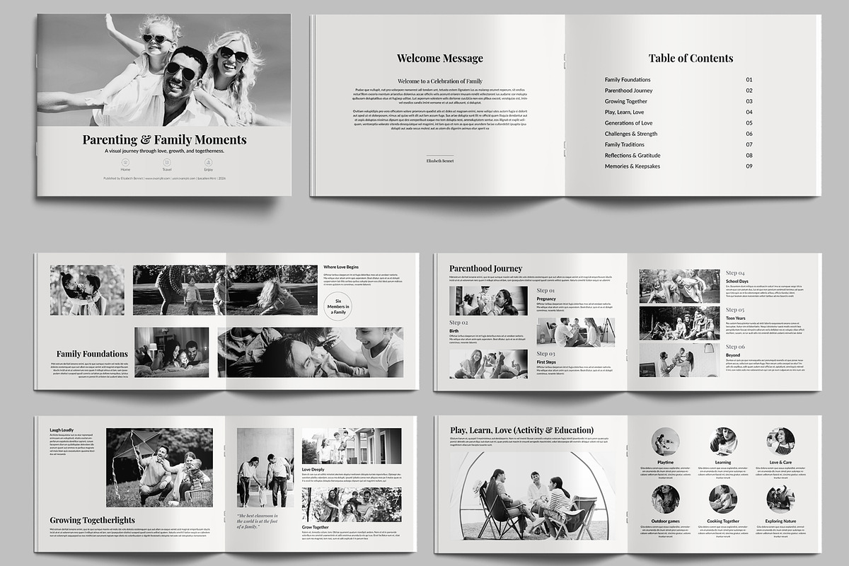 Parenting Family Moments Photobook, a Brochure Template by MightyDesign (Photo 1 of 6)