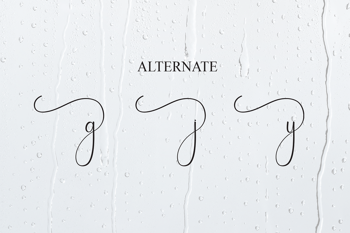 Rainday | Script Font, a Handwritten Font by Scratchones (Photo 8 of 9)
