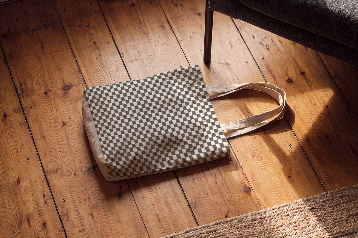 Realistic Cotton Tote Bag Mockup, a Household Mockup by Designer Dude (Photo 2 of 2)