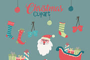 Christmas clipart Christmas clip art, a Decorative Illustration by Bamboobear Books Shop (Thumbnail 4 of 7)