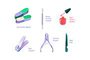 Nail Care Tools Collection, an Object Graphic by Deemak Daksina (Thumbnail 2 of 3)