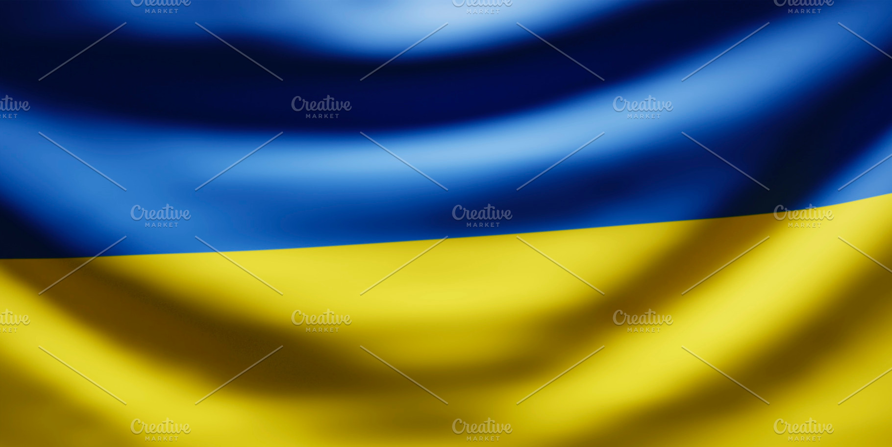 National flag of Ukraine., an Abstract Photo by hitdelight