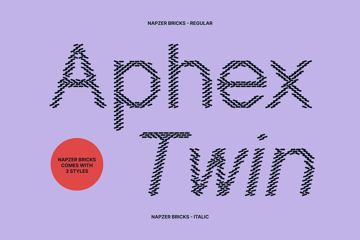 Napzer Bricks, a Sans Serif Font by Craft Supply Co. (Photo 3 of 8)