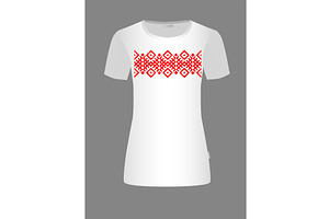 Slavic ornament for printing on a T, an Object Illustration by Nenahliadava Design