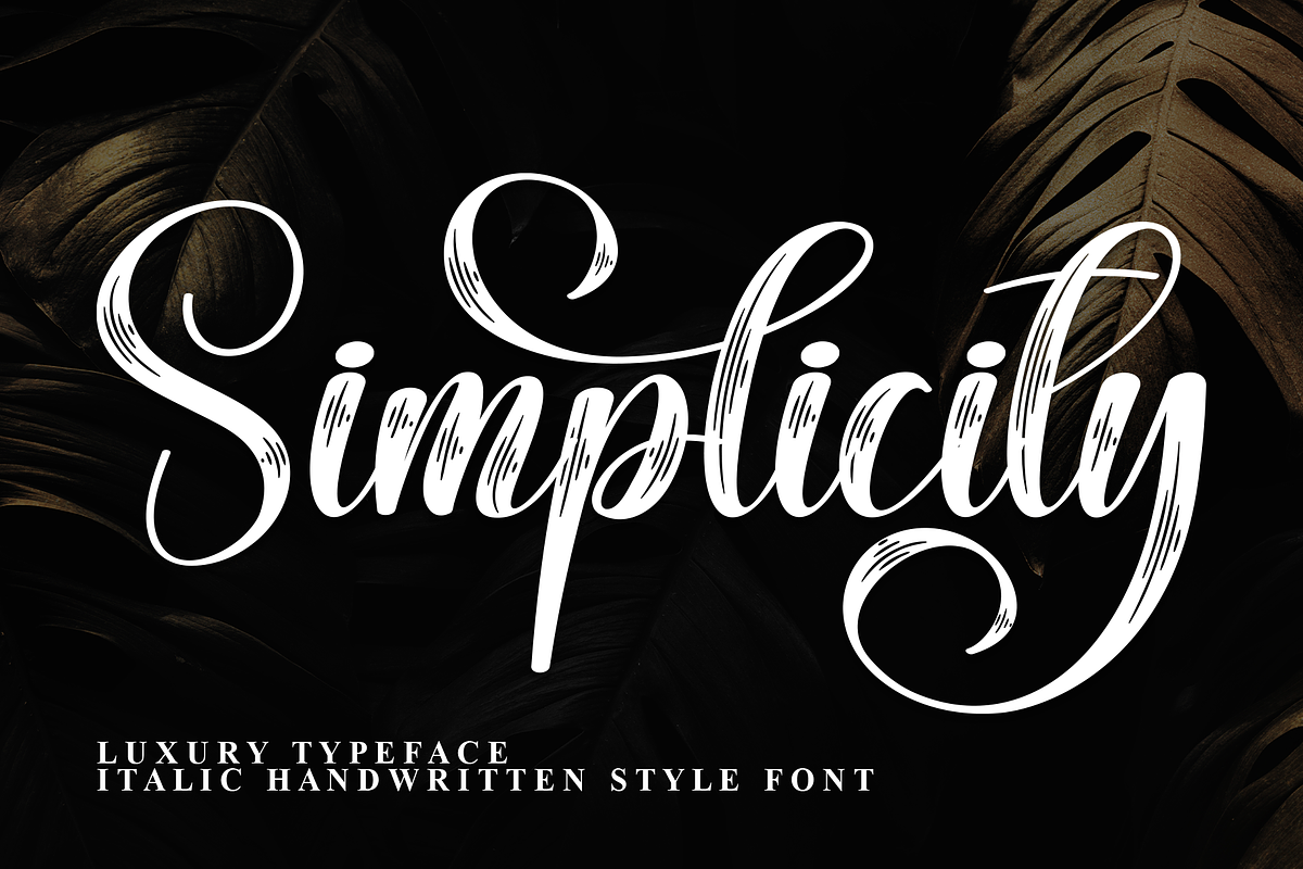 Simplicity | Script Font, a Handwritten Font by Scratchones (Photo 1 of 8)