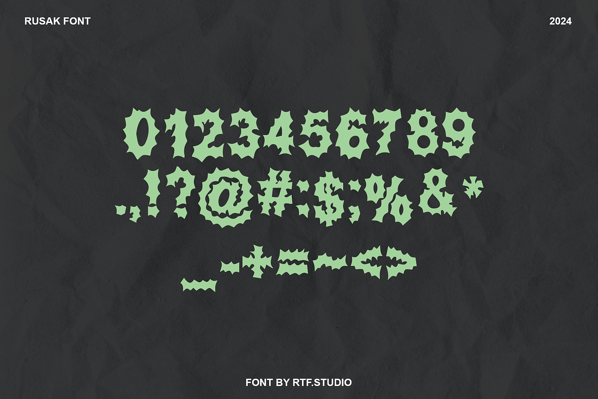 RUSAK - FONT DISPLAY, a Slab Serif Font by rtf.studio (Photo 4 of 4)