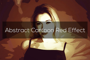 Abstract Cartoon Red Effect