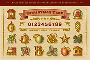 Vintage Christmas Advent Calendar, a Decorative Illustration by Retro Graphics (Thumbnail 2 of 3)