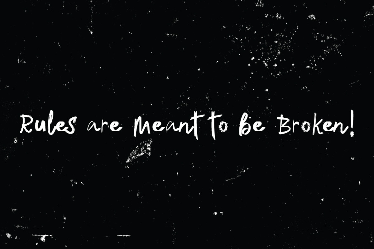 Broken Rules - Ugly My Font, a Handwritten Font by executypeStudio (Photo 2 of 11)