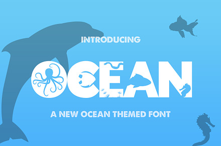 The Ocean Font, a Font by Salt & Pepper Designs