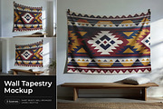 Wall Tapestry Mockup, a Product Mockup by Pitchlook.Studio (Thumbnail 1 of 4)