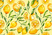 Lemon slice pattern, a Pattern Graphic by SuperNata (Thumbnail 2 of 3)