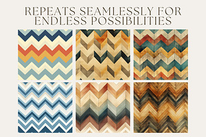 8 Vintage Chevron Seamless Patterns