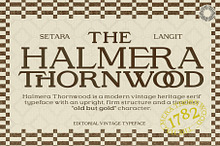 Halmera Thornwood- Serif Font Family