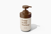 Pump Bottle Mockup, a Cups & Container Mockup by Akebareee (Thumbnail 1 of 3)