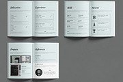 Minimal Resume Booklet Design Layout, a Resume Template by MightyDesign (Thumbnail 3 of 6)