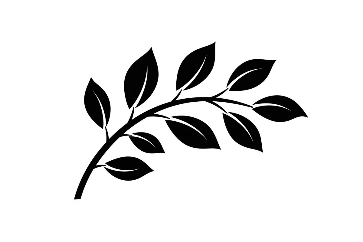Botanical Leaf Silhouette Bundle, an Illustration by Creativeshirt (Photo 9 of 51)