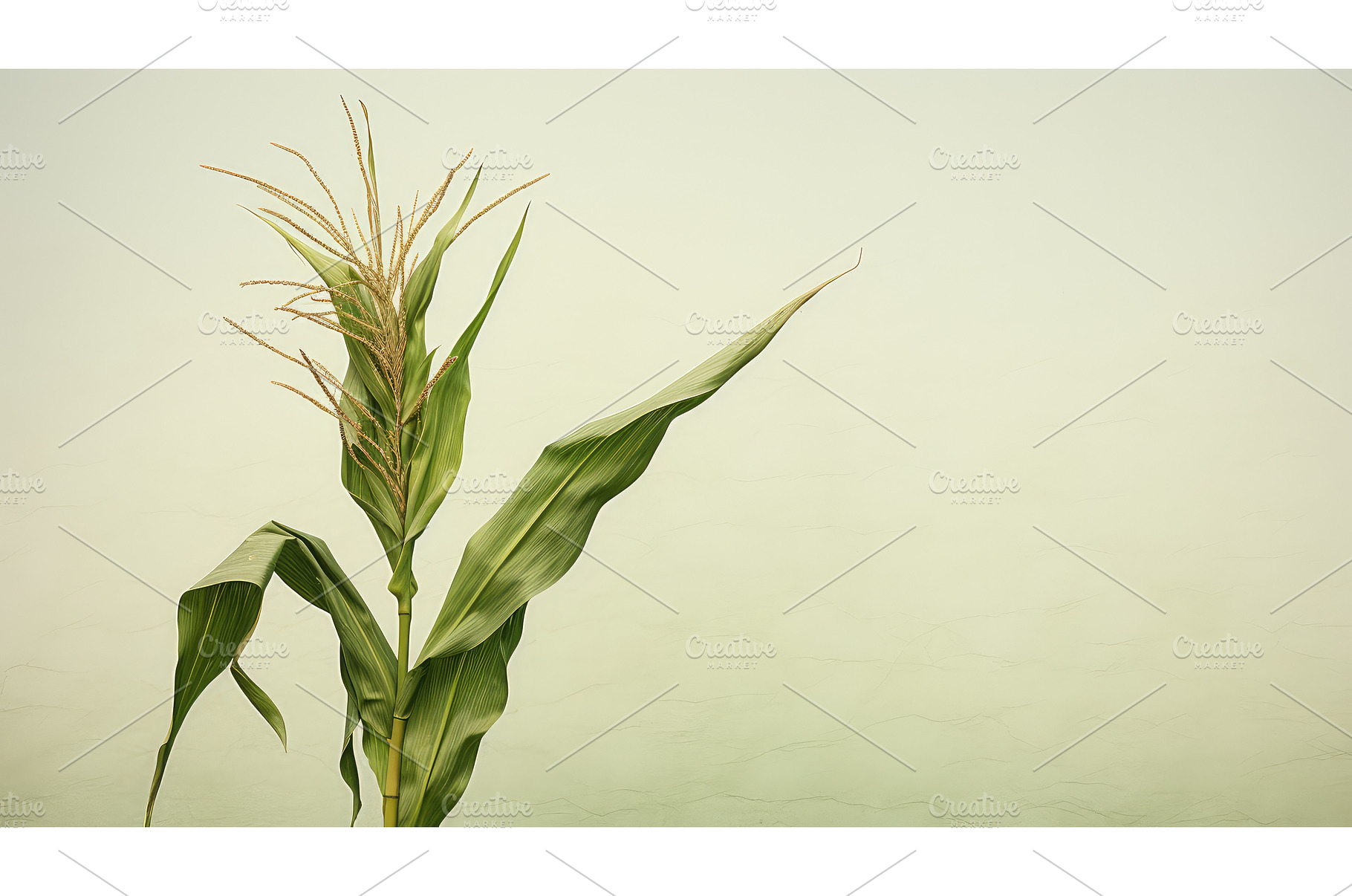 farm corn stalk isolated ai, a Nature Photo by pikepicture