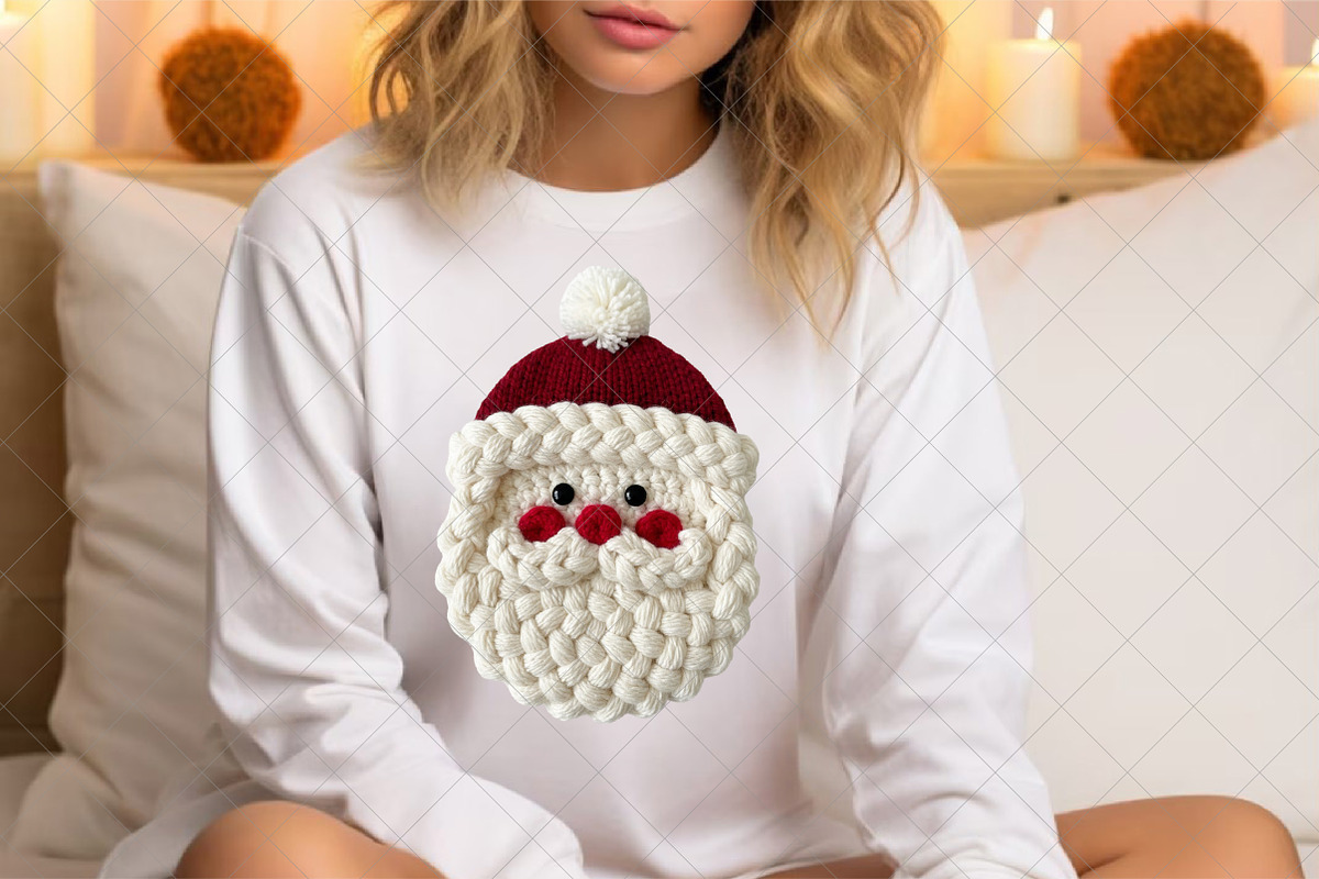 Crochet Faux Yarn Christmas Santa, an Illustration by SinaCreation (Photo 5 of 7)