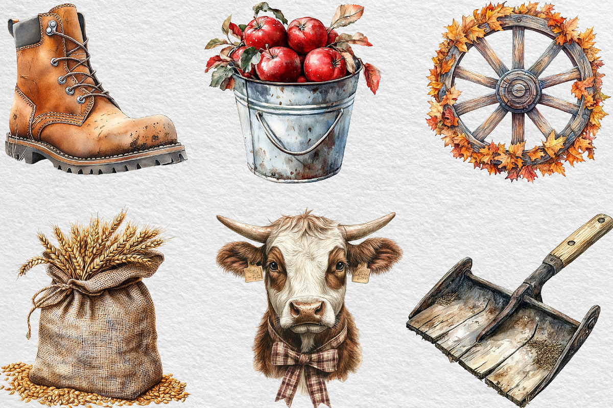 Antique Farming in Autumn Sublimatio, an Illustration by Black Bird Studio (Photo 6 of 6)